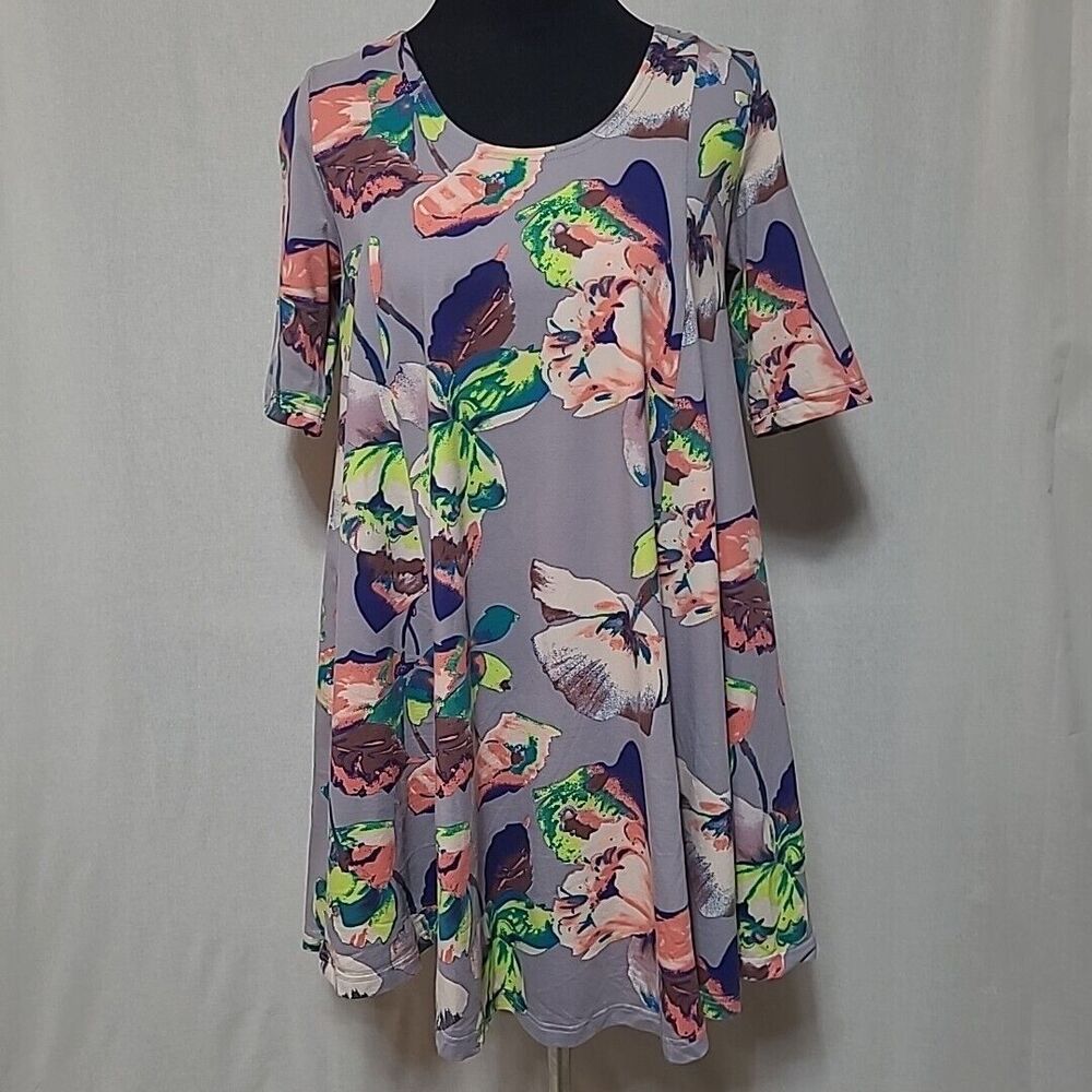 Uncle Frank Mini Dress Womens Small Flare Floral Lace Up Back